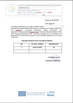 ΟΡΙΣΤΙΚΟΣ ΠΙΝΑΚΑΣ ΩΦΕΛΟΥΜΕΝΩΝ ΜΗΝΟΣ ΑΥΓΟΥΣΤΟΥ 2026